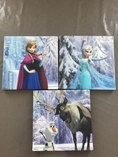 La Reine des Neiges Cadres Toiles Imprimées 30x30 TBE Disney