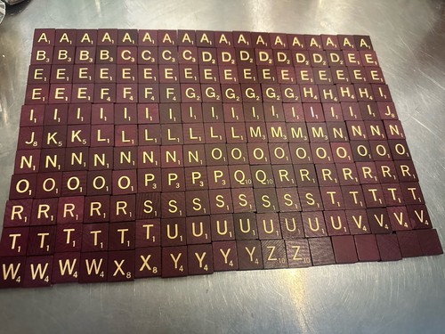 Scrabble deluxe wood - scrabble, letter