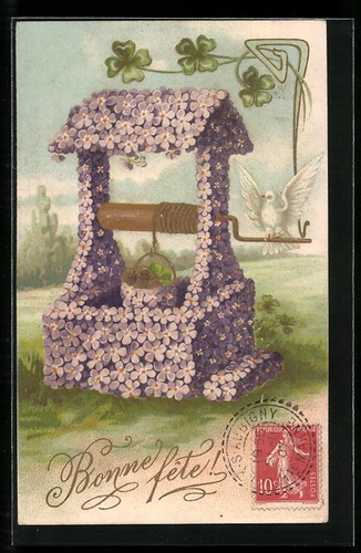 Fontaine fleurs avec - fleurs,