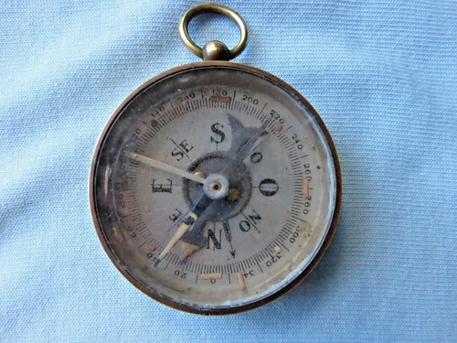 Boussole ancienne xixe laiton - ancienne,