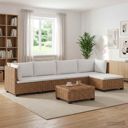 Ensemble salon rotin - de,