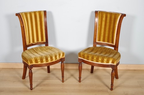 Paire chaises directoire en - de,