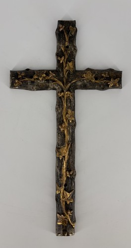 Ancien crucifix bronze art - ancien,