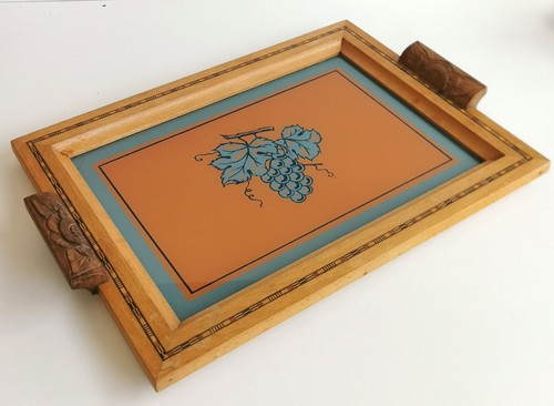 Plateau ancien marqueterie