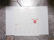 CITROËN AXEL nuancier