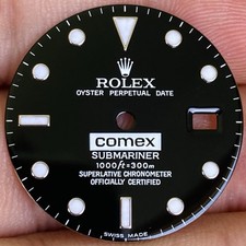 Rolex Comex Dial Luminova For Submariner Date Model Ref 16610 ( 16800 & 168000 )