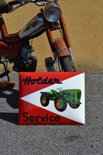 plaque émaillée HOLDER service tracteur machine agricole enamel sign