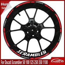 For Ducati Scrambler 125 250 350 1100 wheel Waterproof decals stickers stripe