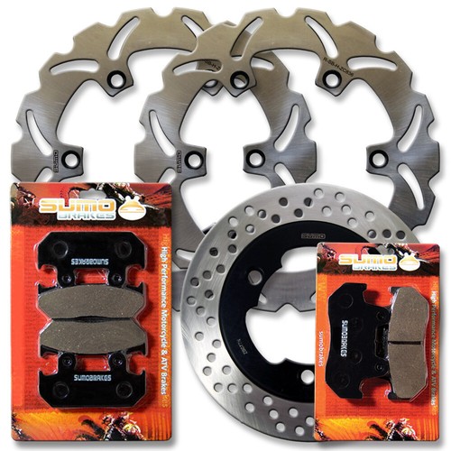Front rear brake disc - +,