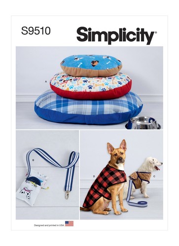 Simplicity 9510 chien manteaux - 9510,