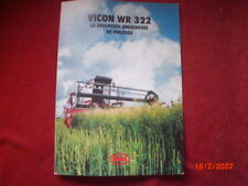 VICON WR 322 ADVERTISING BROCHURE ANDAIN MOWER