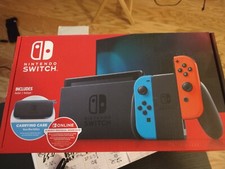 BRAND NEW NINTENDO SWITCH BONUS NEON BLUE EDITION CARRYING CASE