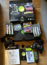 Console Xbox 1 Gen Ed. Limitée Halo Midtown Madness 3 2 Manette Kit DVD 14 Jeux