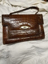 Sac vintage cuir crocodile