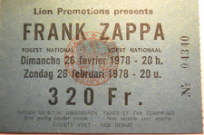 Ticket FRANCK ZAPPA -
