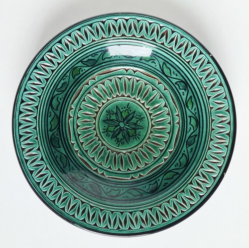 Plat poterie émaillée