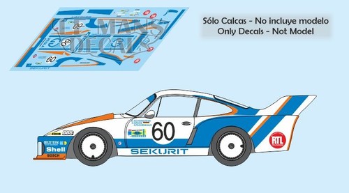 Autocollants porsche 935 le - porsche,