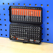 Würth Assortiment des Bits Avec 105 Embouts Dans Boîte en Métal Mécanicien Zèbre