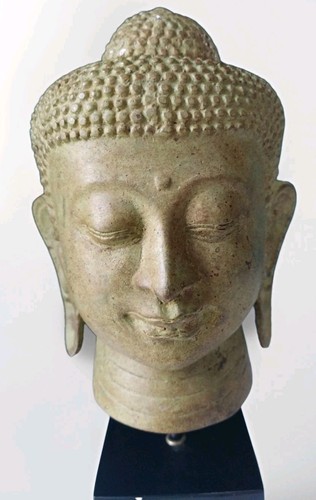 Tête sourire bouddha en - le,