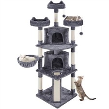 Arbre à Chat XXL Tour de Jeux Multiniveau Maison pour Chat 193 cm de Haut