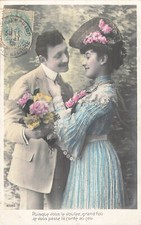 CP MOUSTACHU CRAVATE ET FEMME