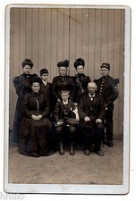 C344 Original Vintage Photo Group Fashion Fashion Communion Military