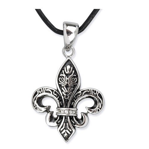Pendentif fleur lys bijou - fleur,