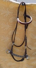 Weaver Leather Single Rope Harness Leather Side Pull Bridle