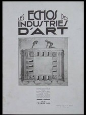 LES ECHOS DES INDUSTRIES D'ART n°7 1926 FERRONNERIE, SUBES, SZABO, JEAN PROUVE, 