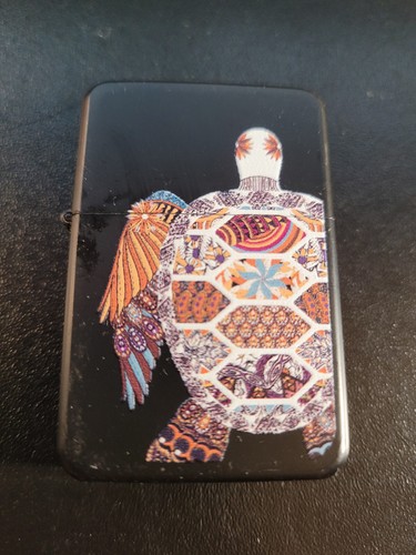 Briquet mandala tortue noir - tortue,