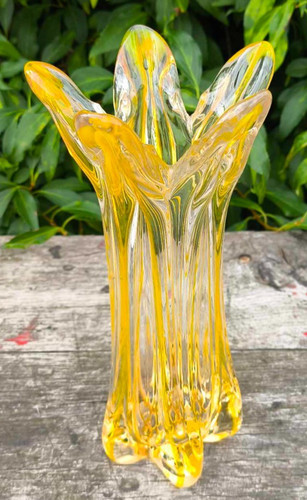 Vintage vase verre - en,