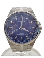 Citizen Eco-Drive H145-S116643 Radio-Pilotée St. Acier Bleu Solaire Hommes Watch