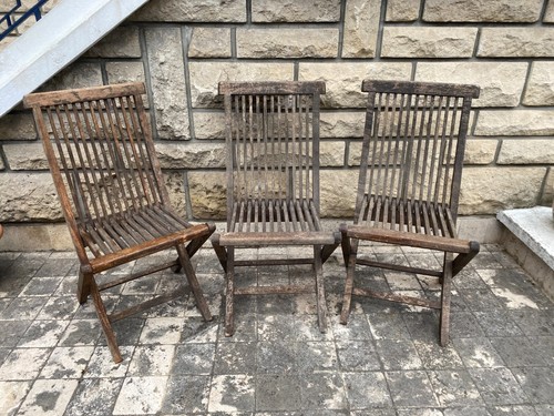 Suite chaises pliantes de - 3,