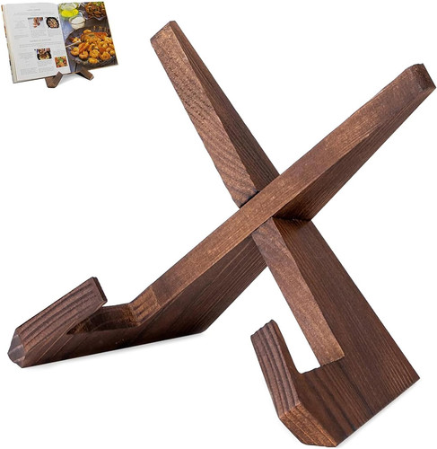 Support livre bois porte - livre, bois,