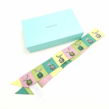 Écharpe Tiffany & Co oiseau sur un ruban de roche en soie