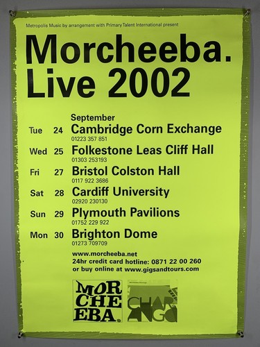 Morcheeba affiche original - morcheeba,