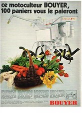 1970 BOUYER ADVERTISEMENT motor cultivator