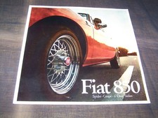 Top Rarity Stunning Brochure Fiat 850 Program 1968!!!