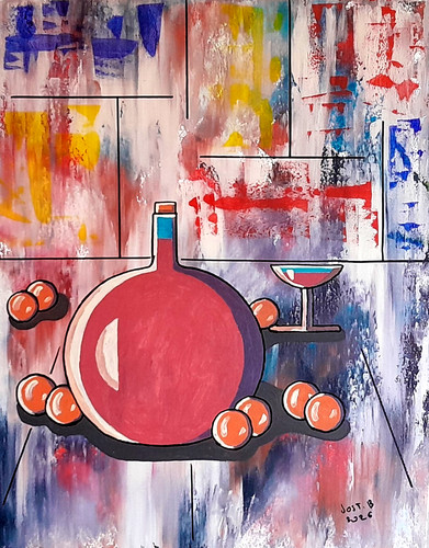 Acrylique sur toile artiste - acrylique,
