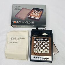 Vtg 1984 Novag Micro III Battery Operated Chess Computer Set with Manual and Box