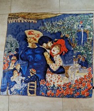 foulard soie vintage "Renoir -