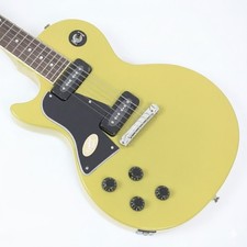 Guitare électrique jaune Epiphone Les Paul Special TV main gauche avec étui...