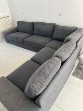 canapé d'angle gris