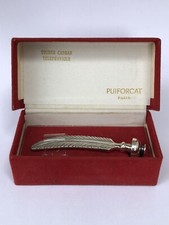 Sublime RARE ancienne PLUME PUIFORCAT ARGENT MASSIF TOURNE CADRAN TELEPHONIQUE