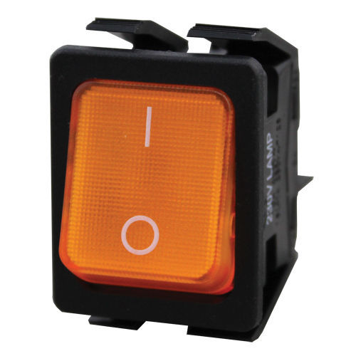 Rocker switch lighted amber - lighted,