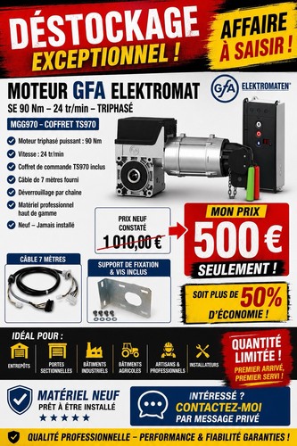 Moteur porte garage - moteur,