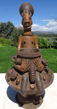 Urne funéraire Mangbetu en terre cuite  58 cm   Art Africain