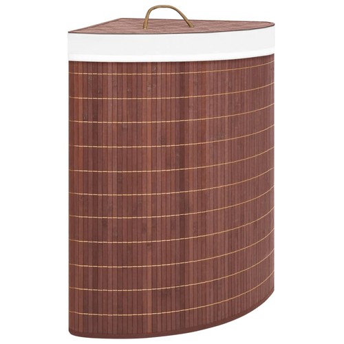 Panier linge angle bambou - linge, d'angle