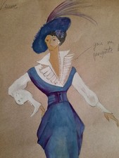 Dessin Ancien Mode Théâtre
