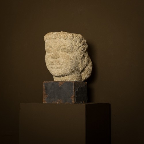 Sculpture head woman - ., of